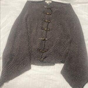 Simply Noelle Black and grey cape/wrap